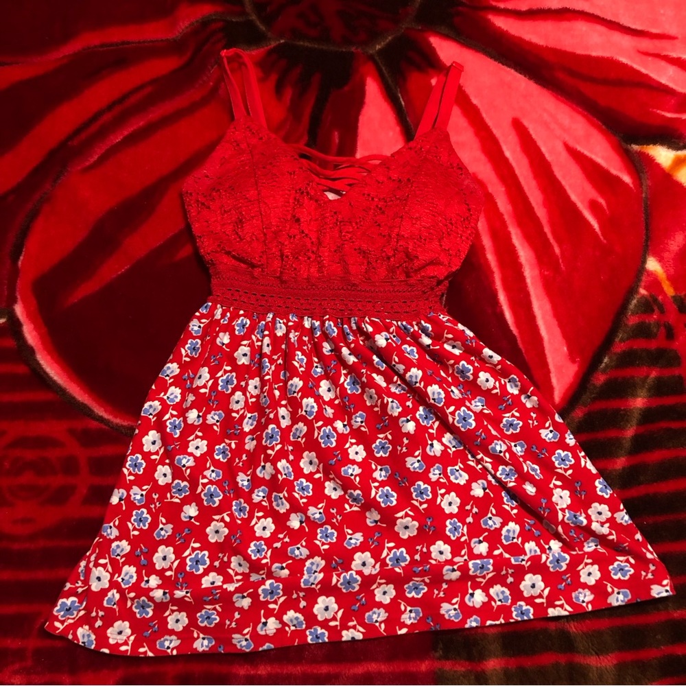 Red cute dress shirt